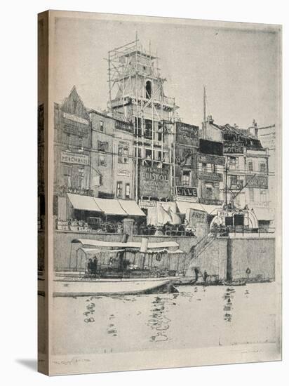 'The Quay, Bristol', c1918-Frederick Charles Richards-Stretched Canvas