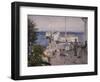 The quay in AsgArdstrand-Hans Gude-Framed Giclee Print