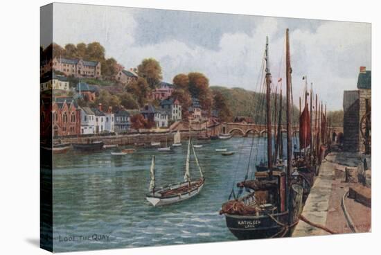 The Quay, Looe-Alfred Robert Quinton-Stretched Canvas