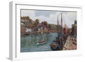 The Quay, Looe-Alfred Robert Quinton-Framed Giclee Print