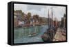 The Quay, Looe-Alfred Robert Quinton-Framed Stretched Canvas