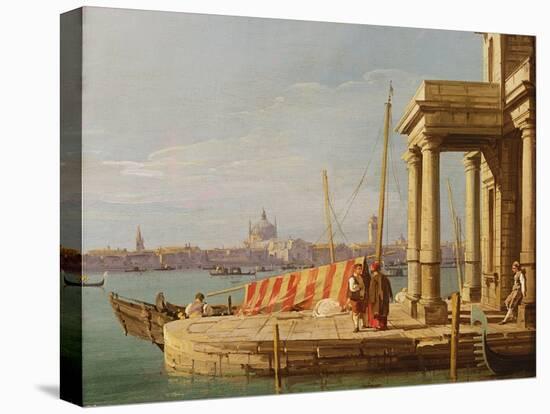 The Quay of the Dogano, Venice-Canaletto-Stretched Canvas