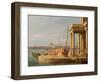 The Quay of the Dogano, Venice-Canaletto-Framed Giclee Print