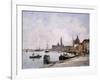 The Quay on Giudecca, Venice, 1895-Eug?ne Boudin-Framed Giclee Print