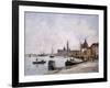 The Quay on Giudecca, Venice, 1895-Eug?ne Boudin-Framed Giclee Print