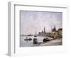 The Quay on Giudecca, Venice, 1895-Eug?ne Boudin-Framed Premium Giclee Print