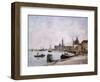 The Quay on Giudecca, Venice, 1895-Eug?ne Boudin-Framed Giclee Print