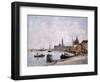 The Quay on Giudecca, Venice, 1895-Eug?ne Boudin-Framed Giclee Print