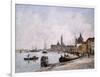 The Quay on Giudecca, Venice, 1895-Eug?ne Boudin-Framed Giclee Print