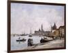 The Quay on Giudecca, Venice, 1895-Eug?ne Boudin-Framed Giclee Print