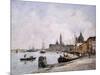 The Quay on Giudecca, Venice, 1895-Eug?ne Boudin-Mounted Giclee Print