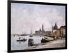 The Quay on Giudecca, Venice, 1895-Eug?ne Boudin-Framed Giclee Print