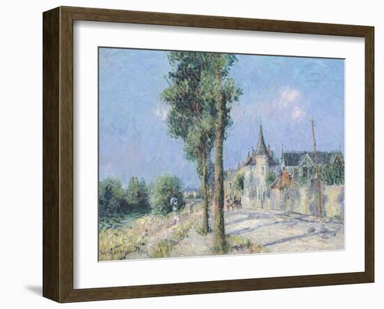 The Quay Ponthius, Pontoise-Gustave Loiseau-Framed Giclee Print