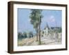 The Quay Ponthius, Pontoise-Gustave Loiseau-Framed Giclee Print