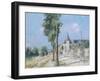 The Quay Ponthius, Pontoise-Gustave Loiseau-Framed Giclee Print