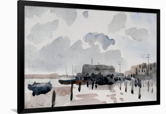 The Quay, Shoreham, 1926-Philip Wilson Steer-Framed Giclee Print