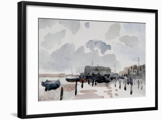 The Quay, Shoreham, 1926-Philip Wilson Steer-Framed Giclee Print