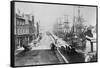 The Quays, Drogheda, with Waterside Idlers Content to Watch the Photographer at Work, C.1885-Robert French-Framed Stretched Canvas