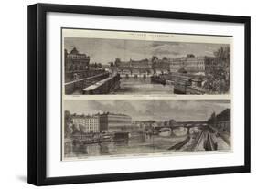 The Quays of Paris-Felix Thorigny-Framed Giclee Print