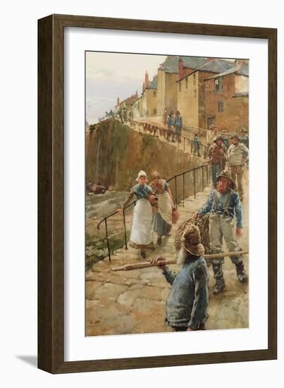 The Quayside, Newlyn-Walter Langley-Framed Giclee Print