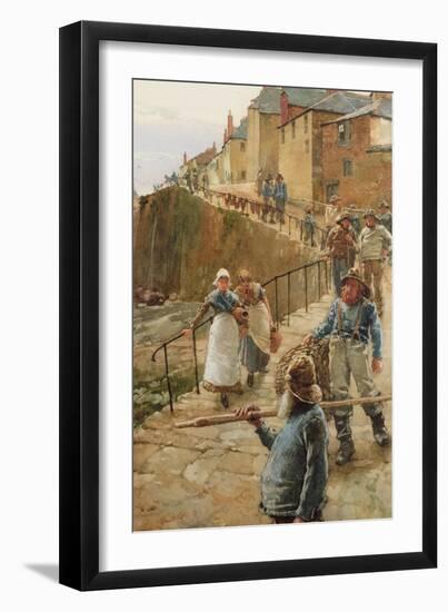 The Quayside, Newlyn-Walter Langley-Framed Giclee Print