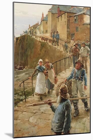 The Quayside, Newlyn-Walter Langley-Mounted Giclee Print