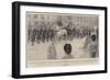 The Queen and Her Sailors-William Hatherell-Framed Giclee Print