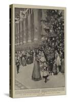 The Queen and Her Soldiers' Families, the Christmas Tree at Windsor-null-Stretched Canvas