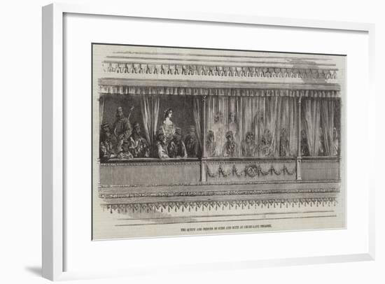 The Queen and Princes of Oude and Suite at Drury-Lane Theatre-null-Framed Giclee Print