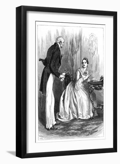 The Queen and the Deserter's Death Warrant, C1850S-null-Framed Giclee Print