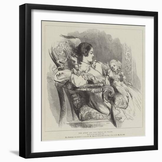 The Queen and the Prince of Wales-Sir John Gilbert-Framed Giclee Print