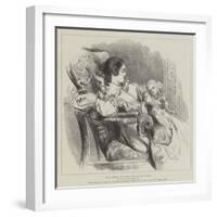 The Queen and the Prince of Wales-Sir John Gilbert-Framed Giclee Print