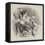 The Queen and the Prince of Wales-Sir John Gilbert-Framed Stretched Canvas