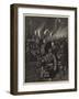 The Queen at Aldershot, Military Tattoo and Torchlight Procession, Wednesday, 11 July-Richard Caton Woodville II-Framed Giclee Print