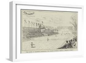 The Queen at Biarritz Witnessing the Basque National Game of Pelote Au Rebot-null-Framed Giclee Print