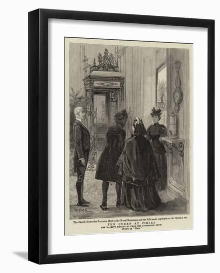 The Queen at Cimiez-null-Framed Giclee Print