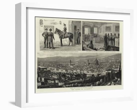 The Queen at Florence-null-Framed Giclee Print