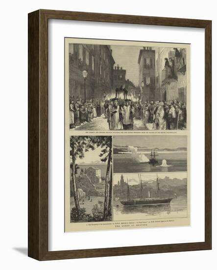 The Queen at Mentone-null-Framed Giclee Print
