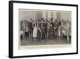 The Queen at Netley Hospital, Her Majesty Inspecting the Wounded Soldiers from the Indian Frontier-Frank Dadd-Framed Giclee Print