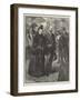 The Queen at Sandringham, Arrival of Her Majesty-Thomas Walter Wilson-Framed Giclee Print