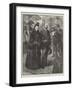 The Queen at Sandringham, Arrival of Her Majesty-Thomas Walter Wilson-Framed Giclee Print