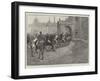 The Queen at Sandringham, Gentlemen of the Norfolk Hunt Saluting Her Majesty-Henry Charles Seppings Wright-Framed Giclee Print