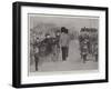 The Queen at the Birthday Parade of the 2nd Scots Guards at Windsor, the March Past-William Small-Framed Giclee Print