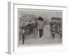 The Queen at the Birthday Parade of the 2nd Scots Guards at Windsor, the March Past-William Small-Framed Giclee Print