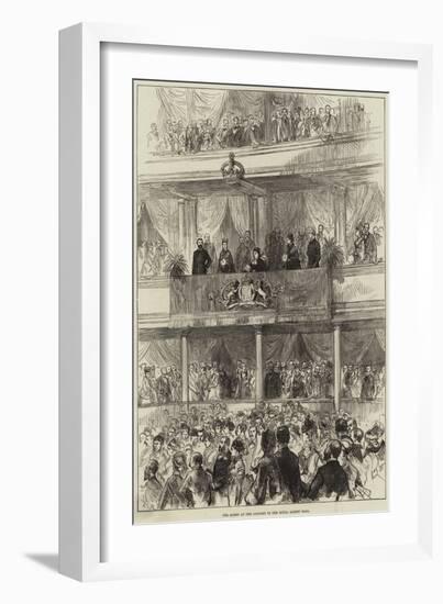 The Queen at the Concert in the Royal Albert Hall-null-Framed Giclee Print