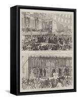 The Queen at the People's Palace-Ernest Henry Griset-Framed Stretched Canvas