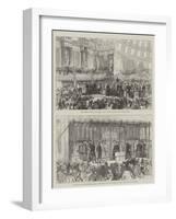 The Queen at the People's Palace-Ernest Henry Griset-Framed Giclee Print