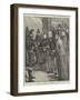 The Queen at the Royal Naval Exhibition, the Hundred-And-Ten-Ton Gun-Thomas Walter Wilson-Framed Giclee Print