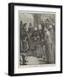 The Queen at the Royal Naval Exhibition, the Hundred-And-Ten-Ton Gun-Thomas Walter Wilson-Framed Giclee Print
