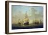 The 'Queen Charlotte', a New 104-Gun Warship, at Spithead (England) 1790, on the Eve of the French-William Anderson-Framed Giclee Print